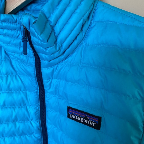 Women’s Blue Patagonia 84750 down quilted puffer jacket sweater full zip… - Picture 3 of 9